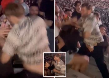 Brute knocks woman unconscious in vicious beating at concert in Rose Bowl: video