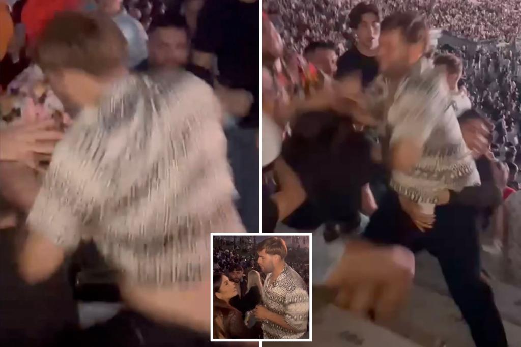 Brute knocks woman unconscious in vicious beating at concert in Rose Bowl: video