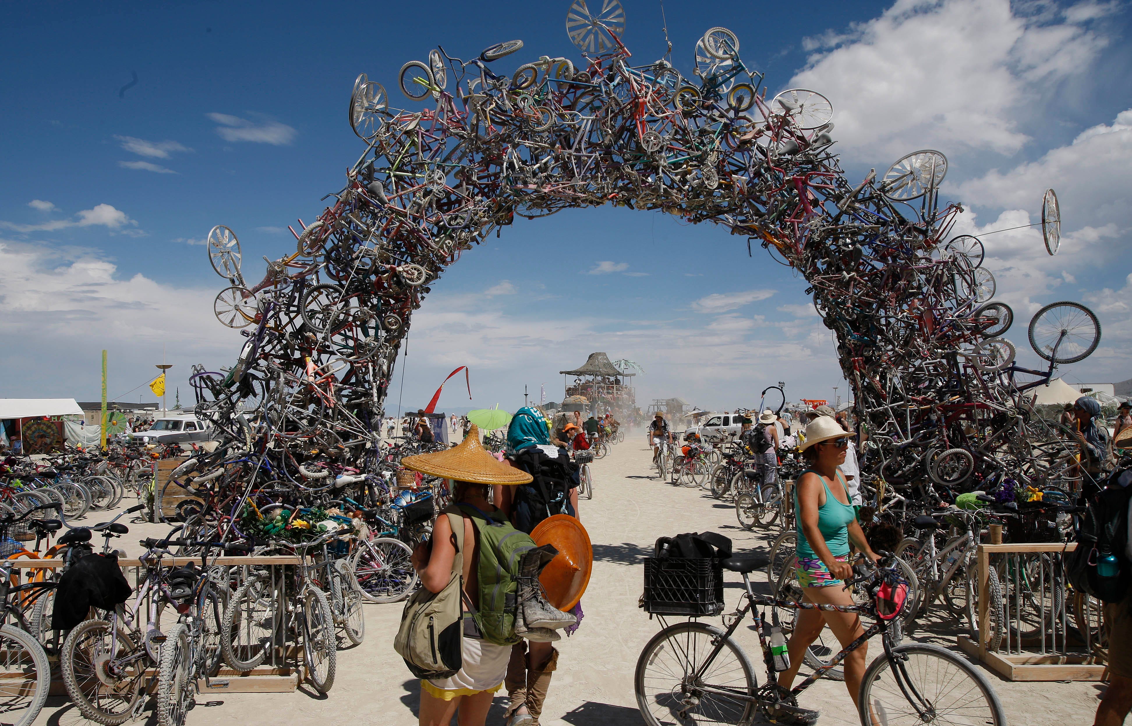 Burning Man gate