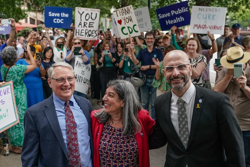 Former Centers for Disease Control (CDC) officials Dan Jernigan, Deb Houry, and Demetre Daskalakis