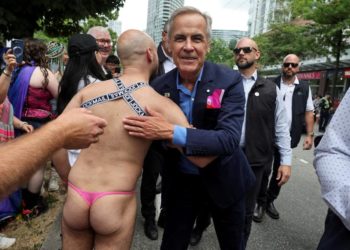 Canadian PM Mark Carney the butt of jokes after cheeky Vancouver Pride parade snap goes viral