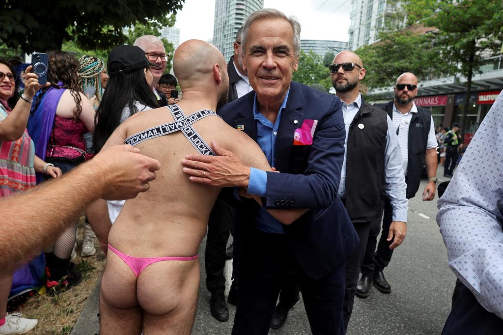 Canadian PM Mark Carney the butt of jokes after cheeky Vancouver Pride parade snap goes viral