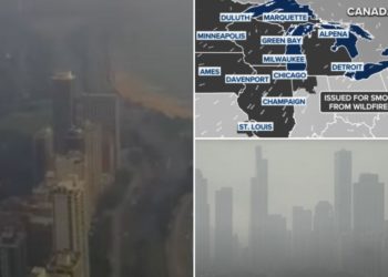 Chicago, Minneapolis smothered with worst air quality in world as Canadian wildfire smoke returns