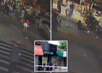 Chilling video shows moments during NYC mass shooting at hookah lounge — with patrons scrambling in fear