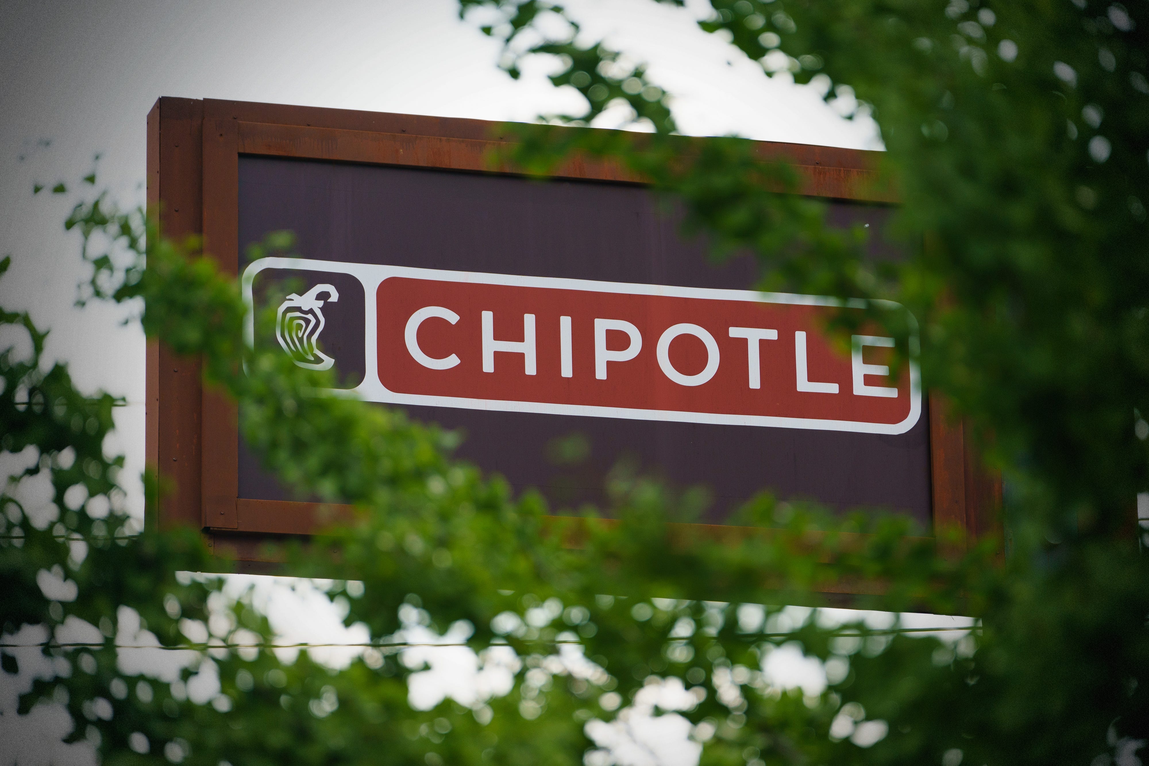 Chipotle signage.