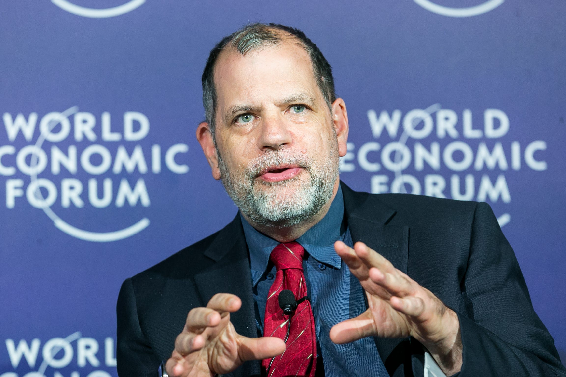 Economist Tyler Cowen at the Summer Davos Forum 2017, in Dalian city, northeast China's Liaoning province.