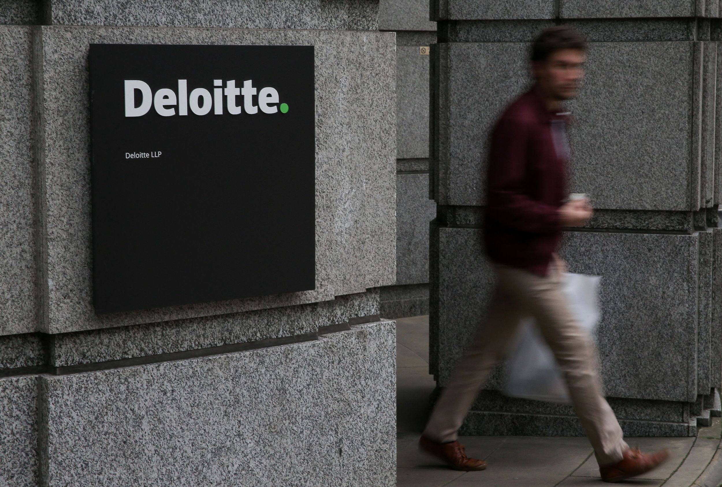 Deloitte office worker