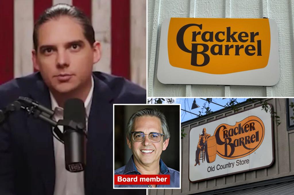 Cracker Barrel board member under fire for DEI background after restaurant ditches traditional logo: ‘What qualified him?’