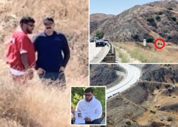 Dad accused of murdering baby Emmanuel Haro seen in orange jumpsuit as cops search for his son’s remains