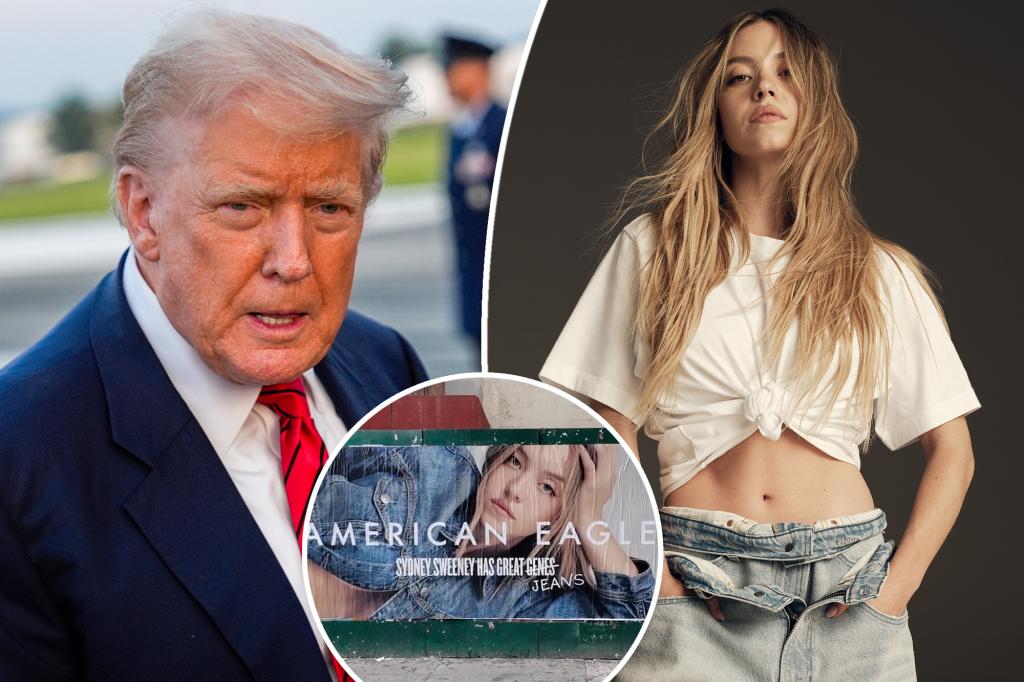 Donald Trump praises Sydney Sweeney’s controversial American Eagle ad after political party reveal