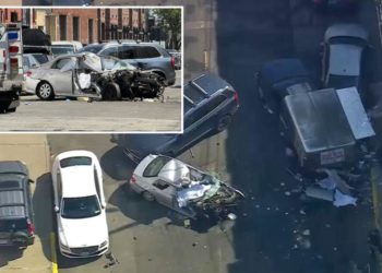 Elderly NYC motorist kills 2, himself after speeding straight into food truck in caught-on-video horror