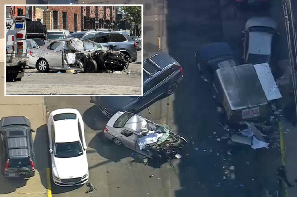 Elderly NYC motorist kills 2, himself after speeding straight into food truck in caught-on-video horror