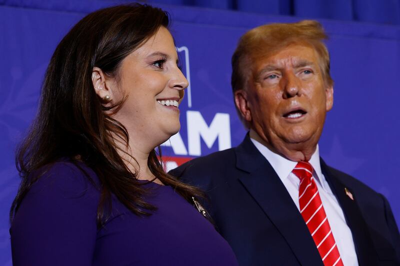 Rep. Elise Stefanik (R-NY) and President Donald Trump