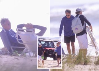 Ex-Biden Secretary of State Antony Blinken kicked off East Hampton’s Georgica Beach