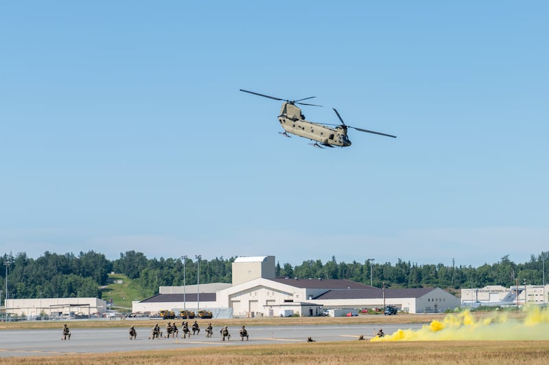 Joint Base Elmendorf-Richardson in Anchorage houses an Air Force base and an Army fort.