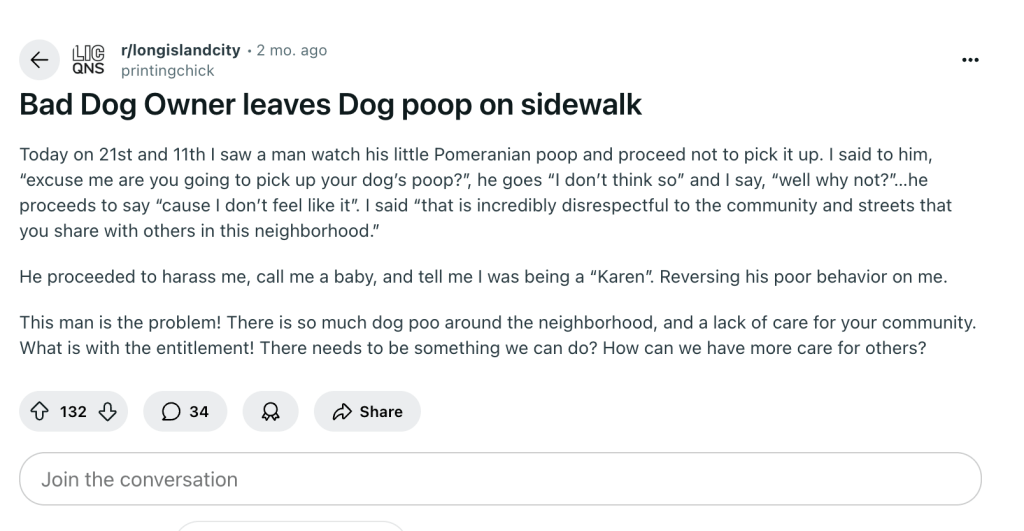 A screenshot of a reddit post.