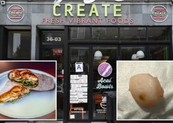 Fingertip discovered in NYC restaurant’s chicken wrap: lawsuit