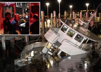Fishing boat docked at NYC pier begins sinking with 11 passengers on board after dark: cops