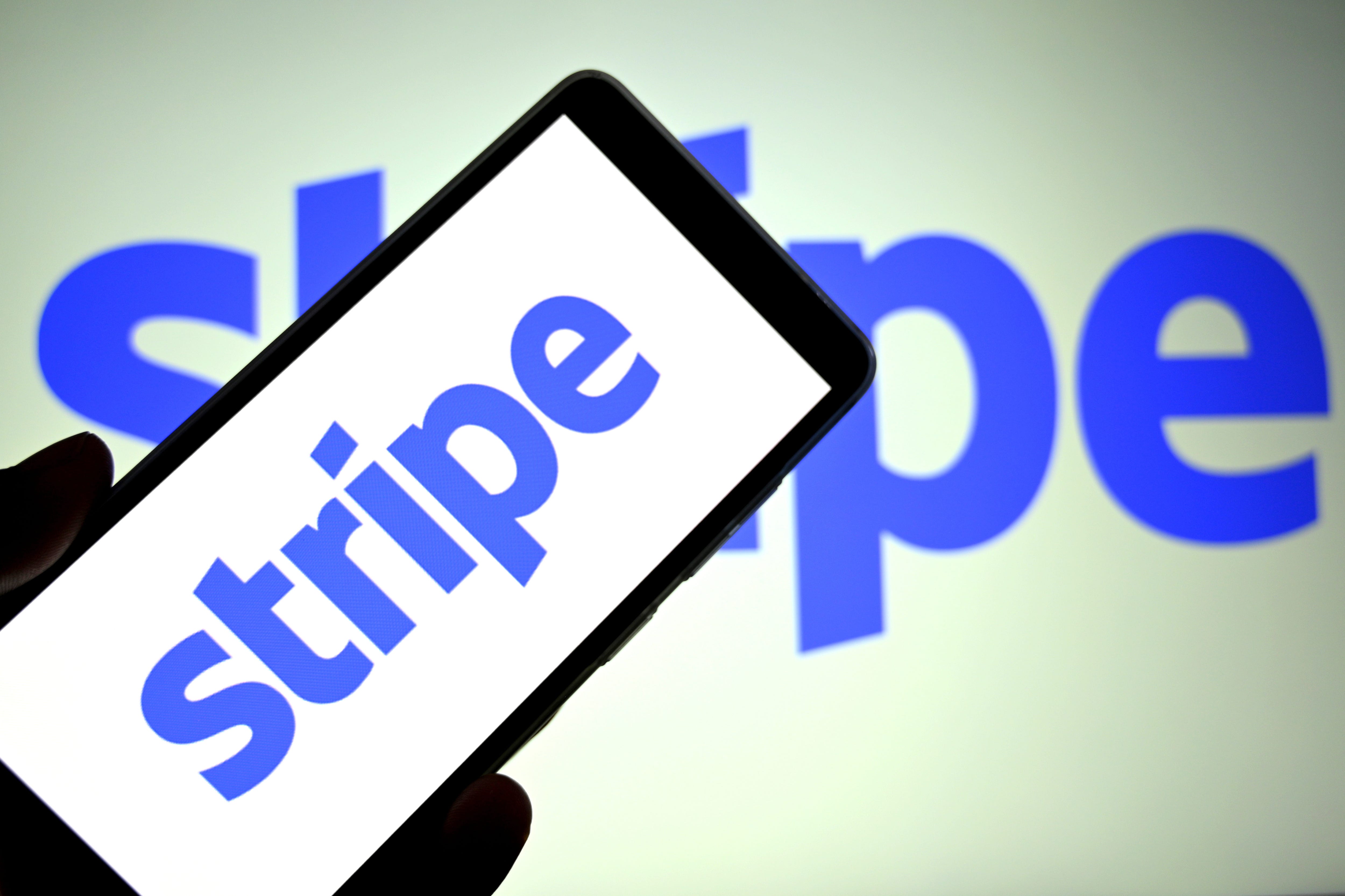 The Stripe logo is pictured.