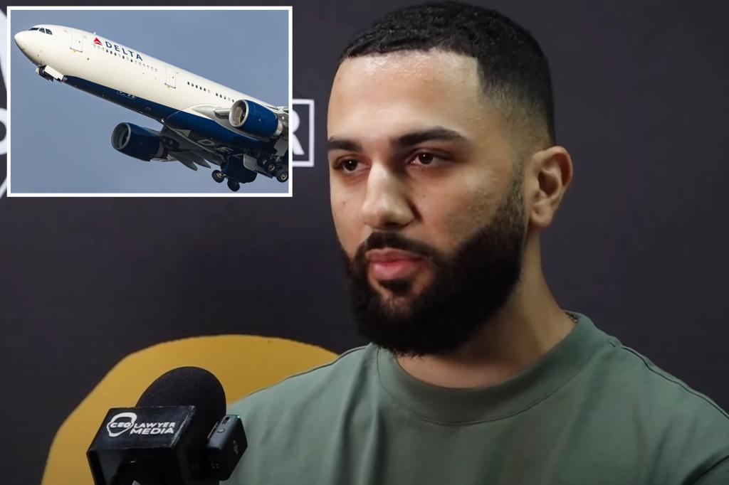 Georgia dad sues Delta Airlines, alleging flight attendant slapped him in the face after he asked for water