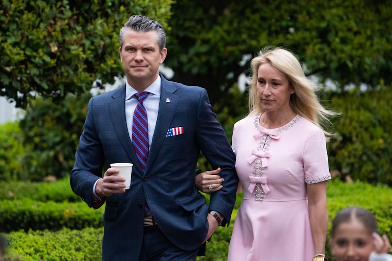 Pete and Jennifer Hegseth.