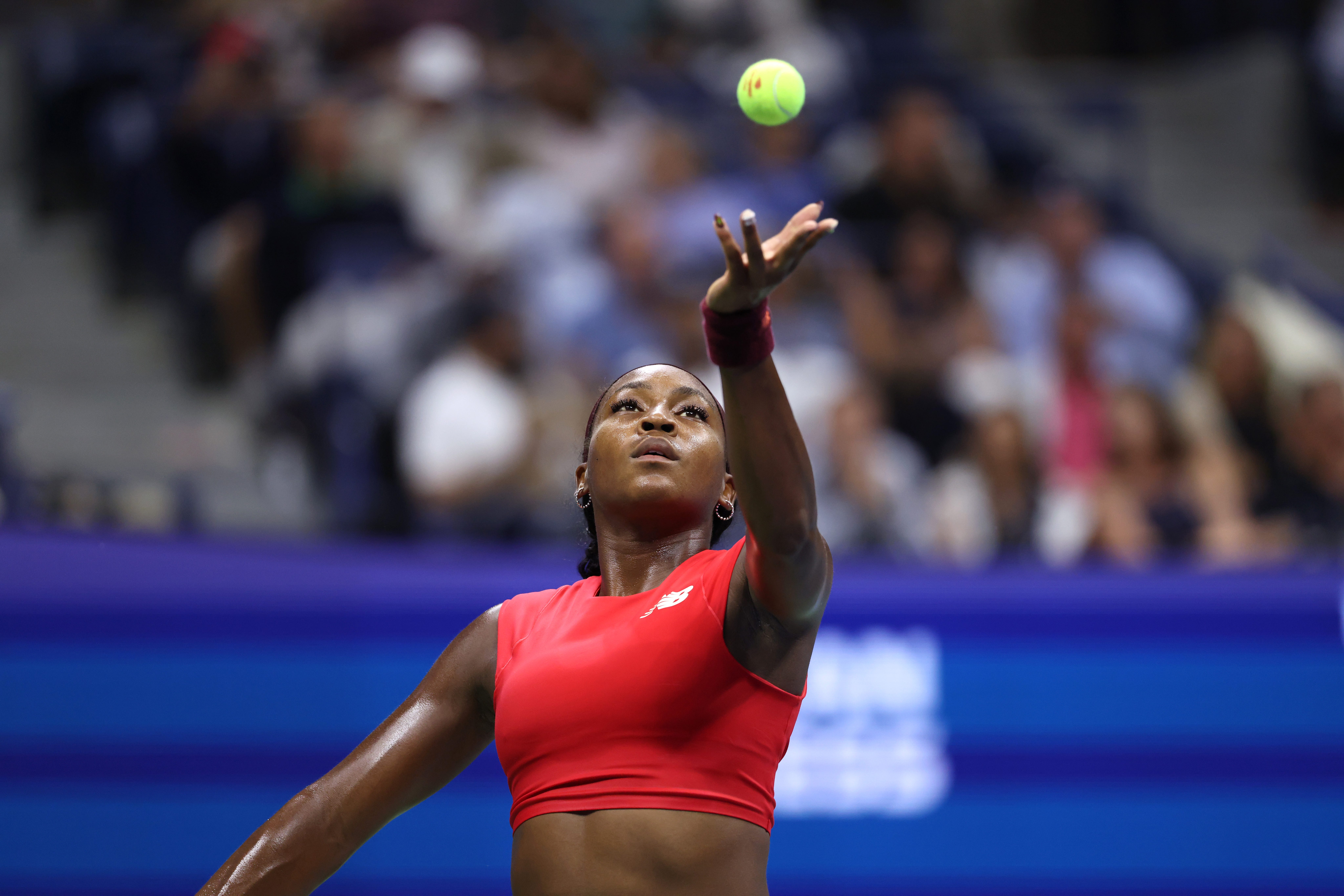 US tennis player Coco Gauff at the 2025 US Open in August.