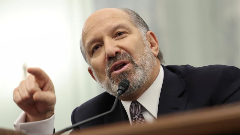 Commerce Secretary Howard Lutnick testifies on Capitol Hill in Washington