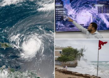 Hurricane Erin remains an extremely dangerous Category 4 cyclone north of Caribbean