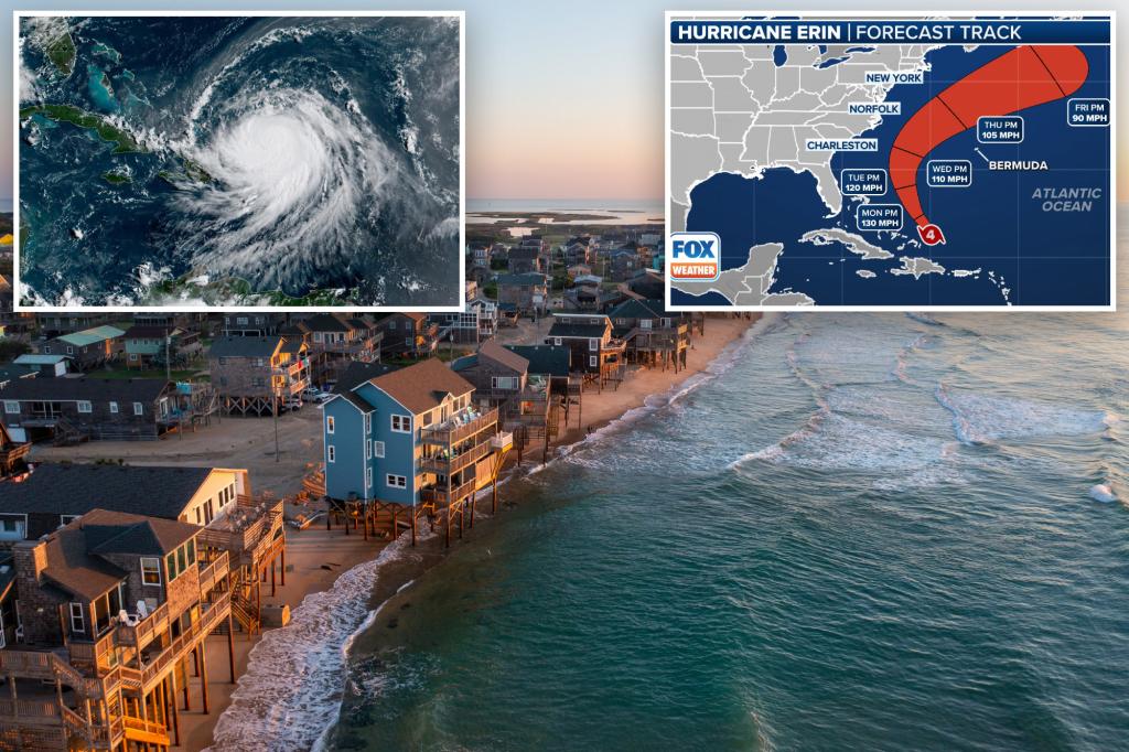 Hurricane Erin’s life-threatening impacts prompt North Carolina evacuations, states of emergency