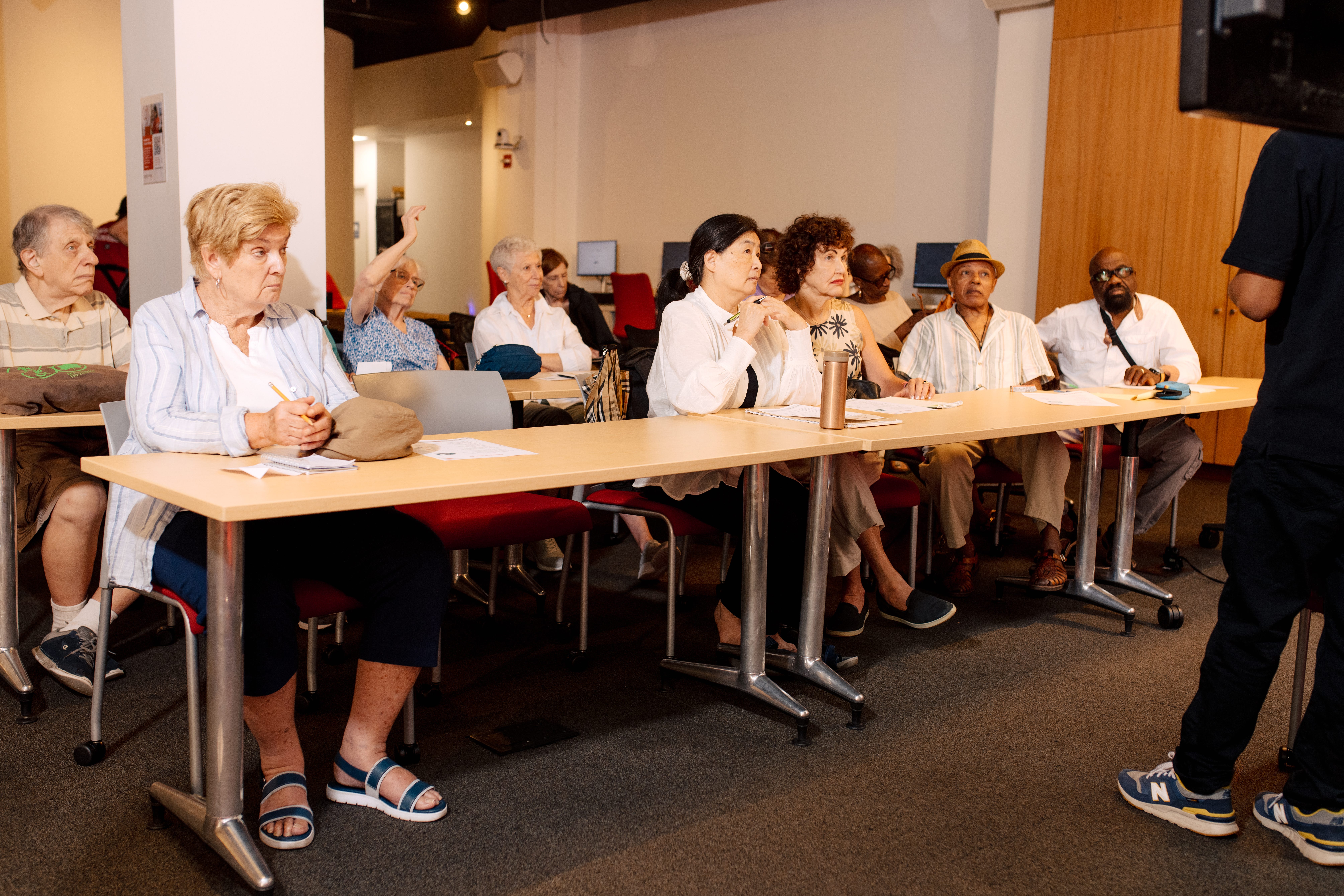 Seniors take an AI class.