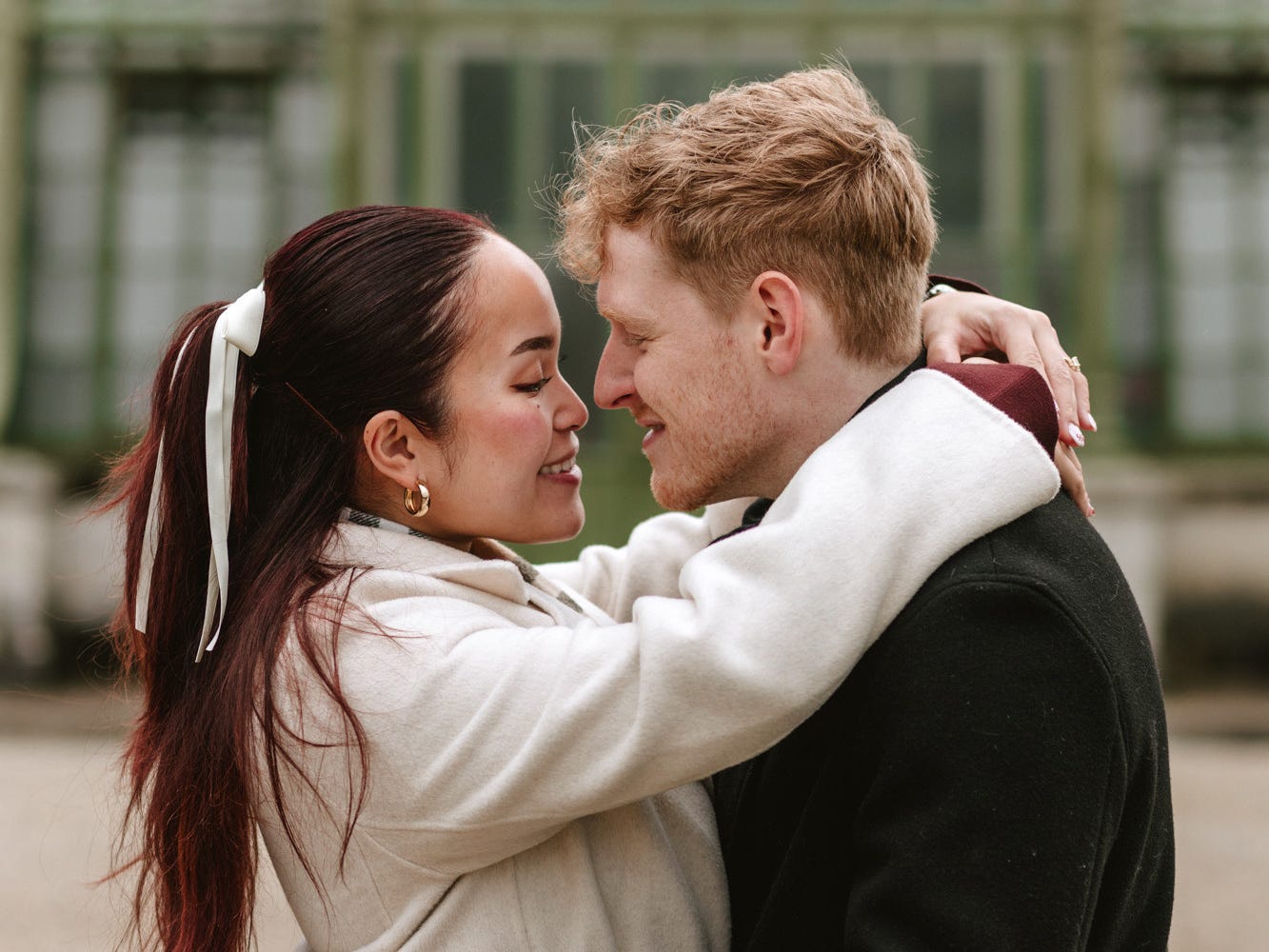 engagement photo of a man and woman