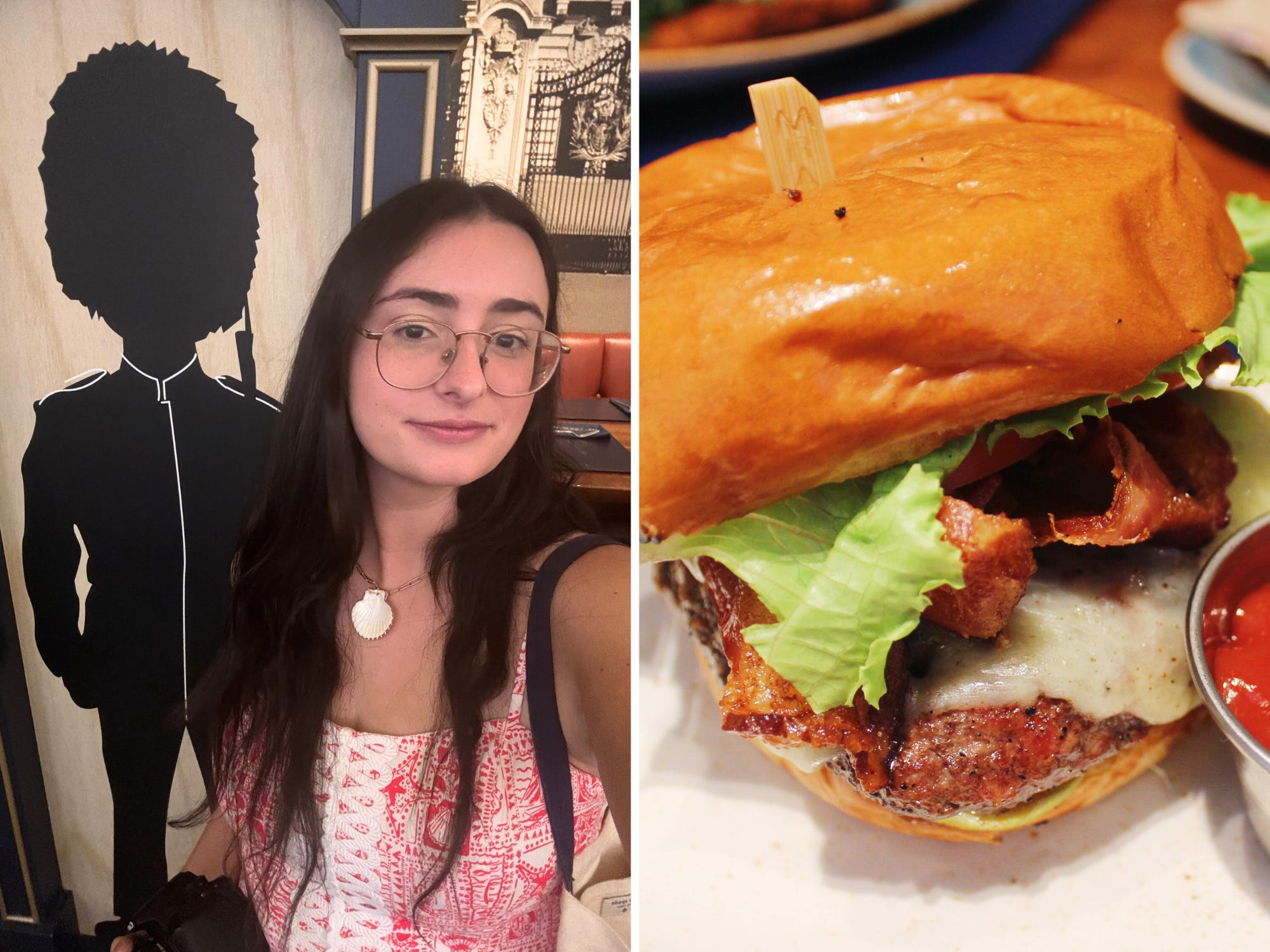 author inside gordon ramsay pub and grill and burger
