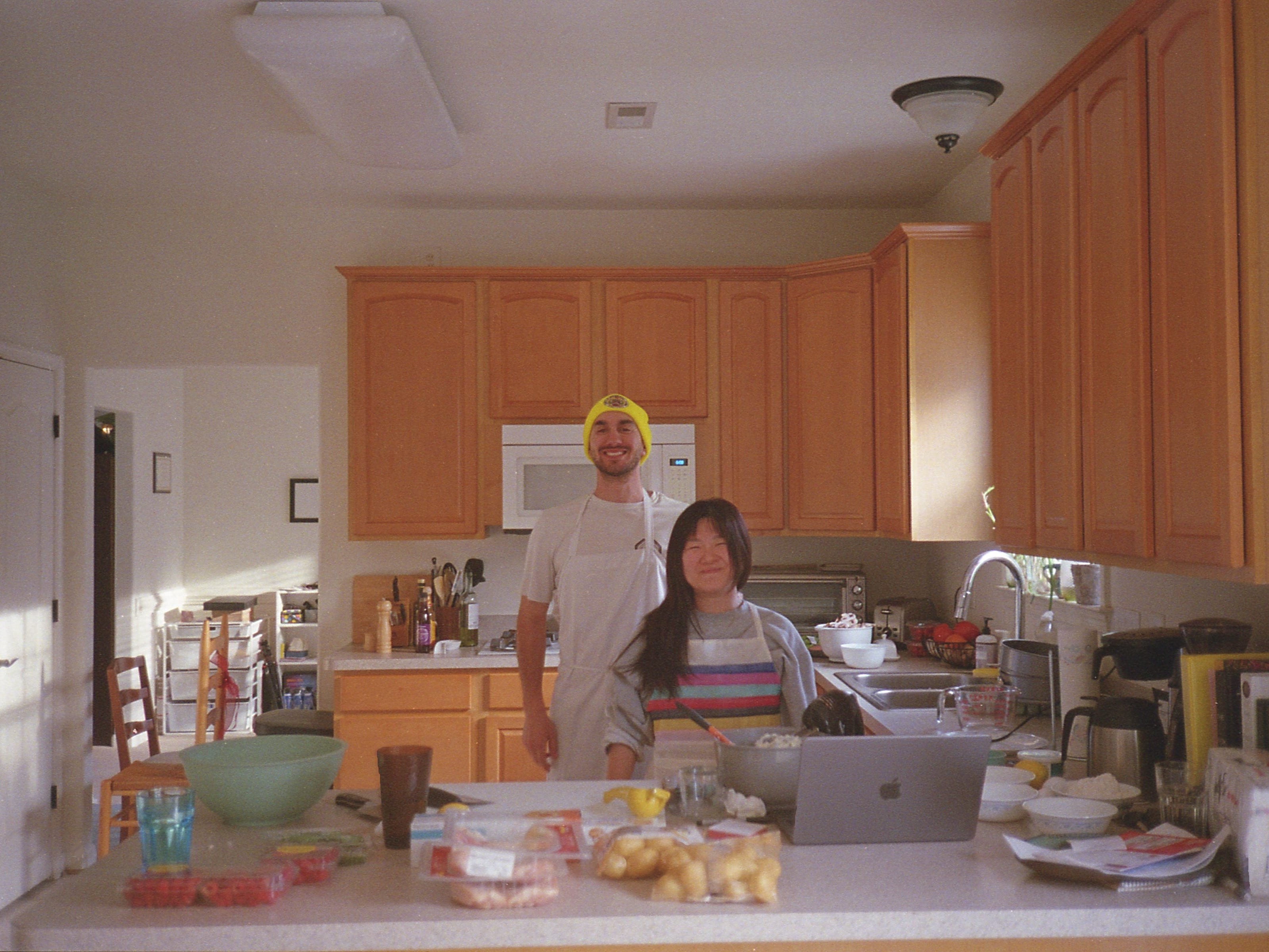 Couple in kitchen