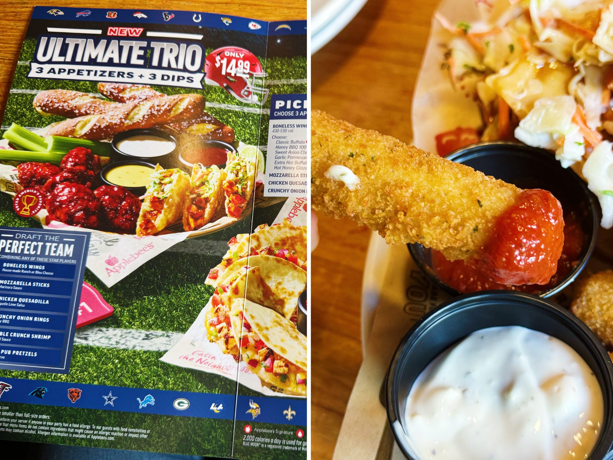 applebees ultimate trio