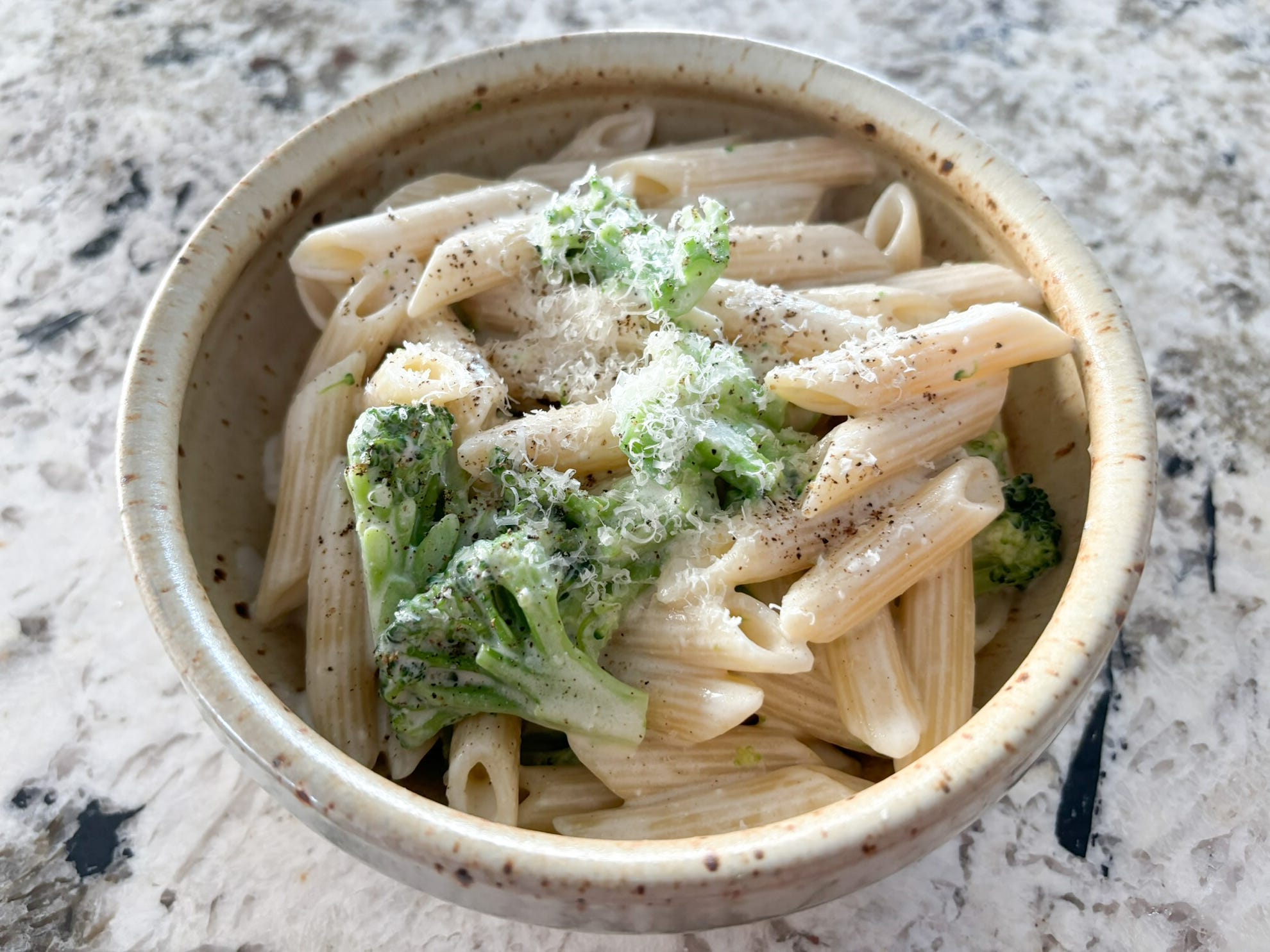 The author's finished bowl of Martha Stewart's