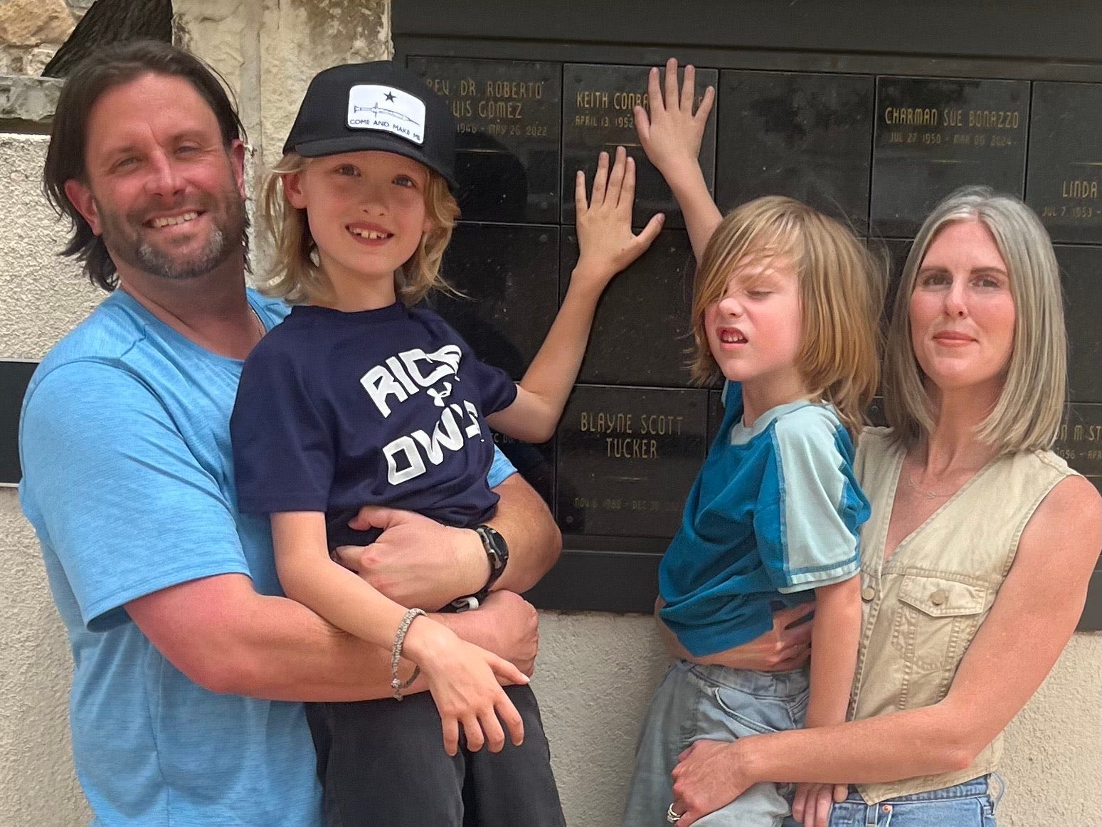 Matt Toohey and his family