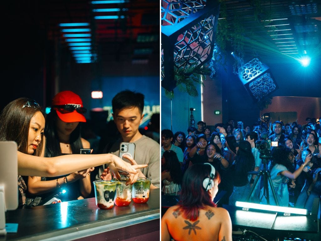 Inside a matcha rave in Singapore, a sober clubbing event where matcha trumped alcohol.