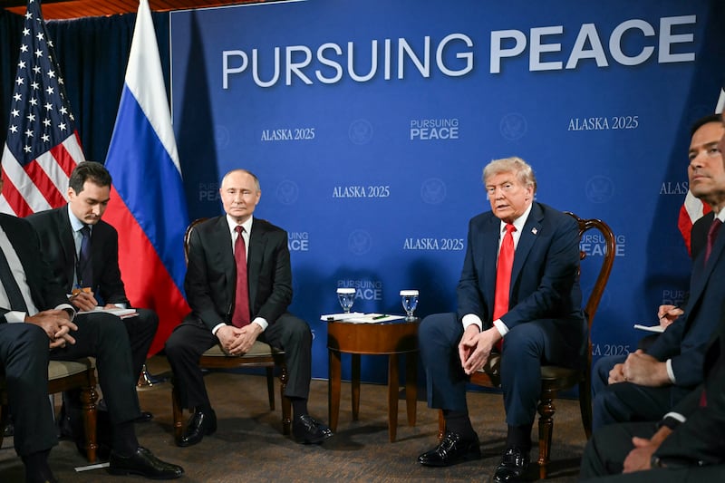 Donald Trump and Vladimir Putin