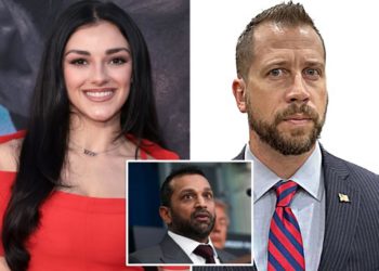 Kash Patel’s girlfriend sues podcaster for claiming she’s Israeli spy who lured FBI chief in ‘honeypot’ operation