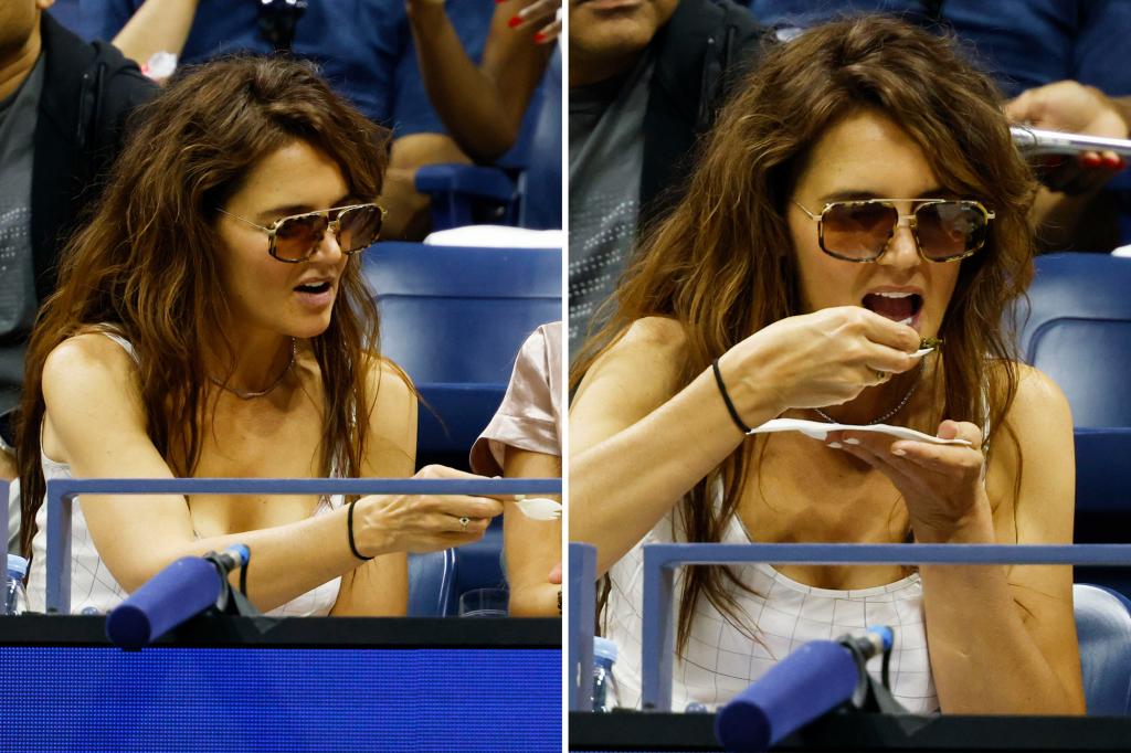 Katie Holmes chows down on $100, caviar-topped chicken nuggets at US Open