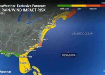 Map Shows States to Be Hit Hardest by Erin as Major Hurricane Likely