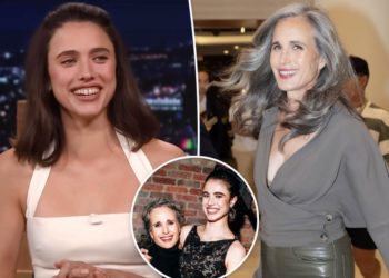 Margaret Qualley is trying to set up mom Andie MacDowell with this A-list star