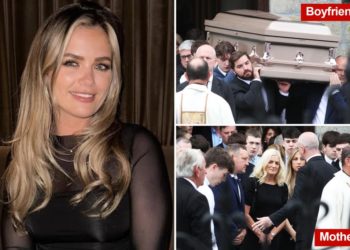Martha Nolan-O’Slatarra’s boyfriend gives heartbreaking tribute at designer’s funeral after she was found dead on Montauk boat