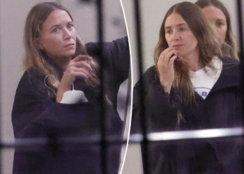 Mary-Kate and Ashley Olsen go makeup-free in rare sighting in the Hamptons