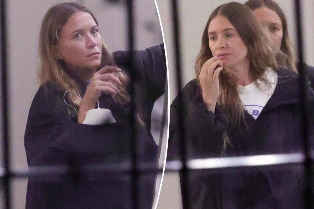 Mary-Kate and Ashley Olsen go makeup-free in rare sighting in the Hamptons
