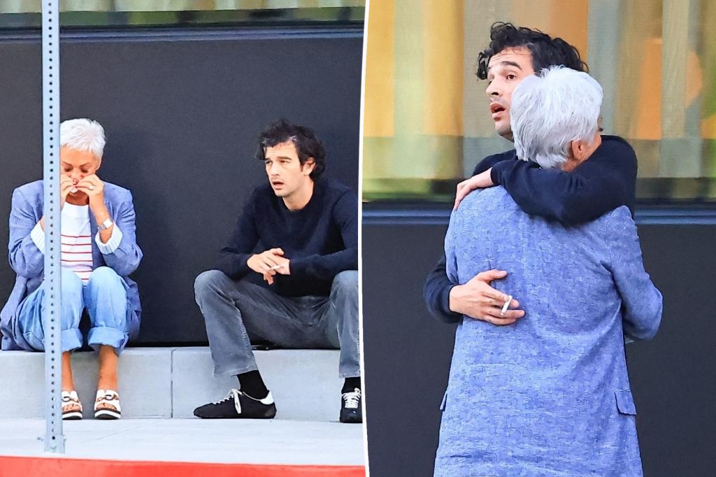 Matty Healy comforts crying mom outside LA restaurant after Taylor Swift jab