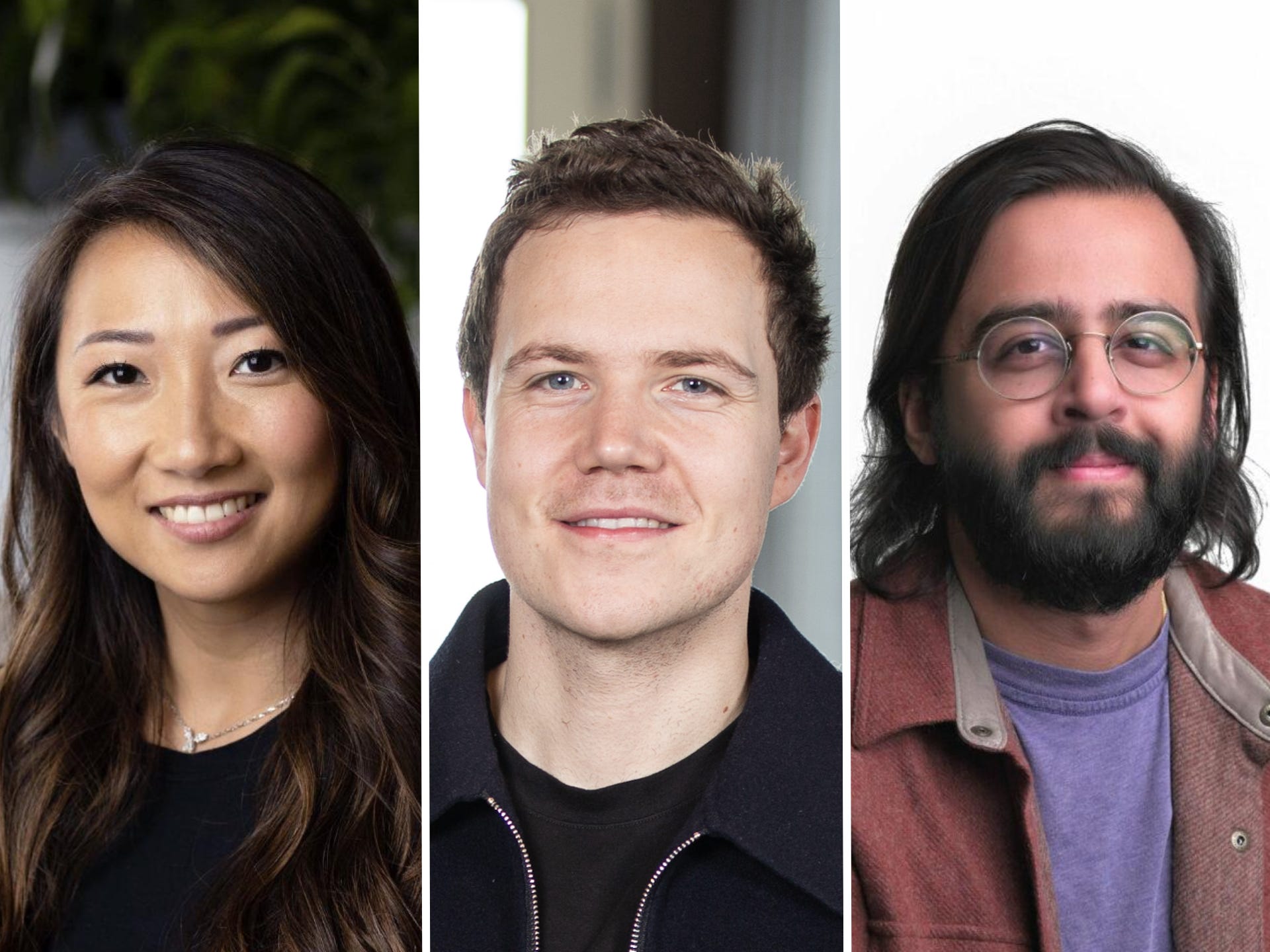 Amy Wu Martin at Menlo Ventures, Sasha Kaletsky at Creator Ventures, and Ishan Sinha at Point72 Ventures.