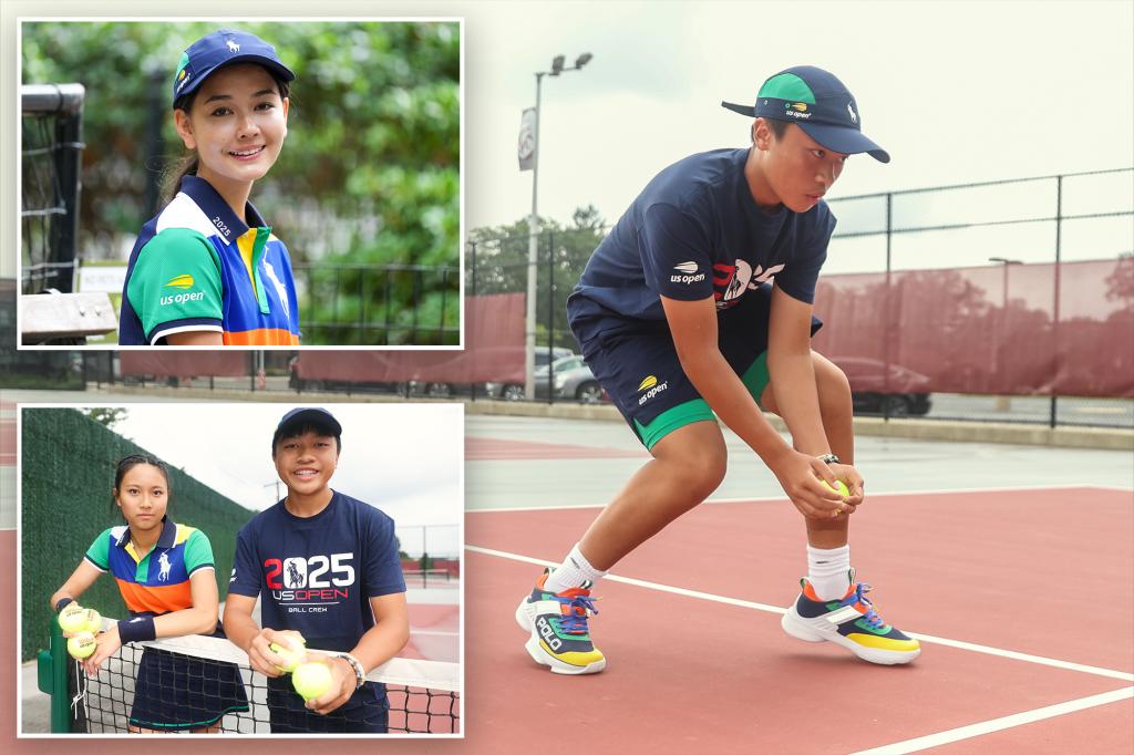 Meet the ballkids breaking a sweat on the court during the US Open — and they don’t even have rackets