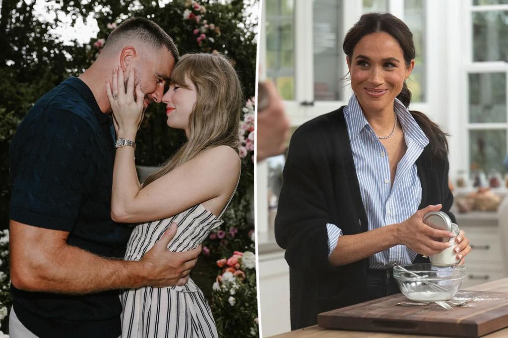 Meghan Markle reacts as Taylor Swift and Travis Kelce’s engagement news ‘overshadows’ Netflix premiere