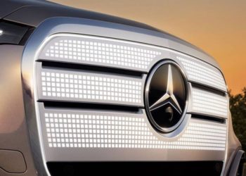 Mercedes-Benz Teases All-Electric GLC with Illuminated Iconic Grille